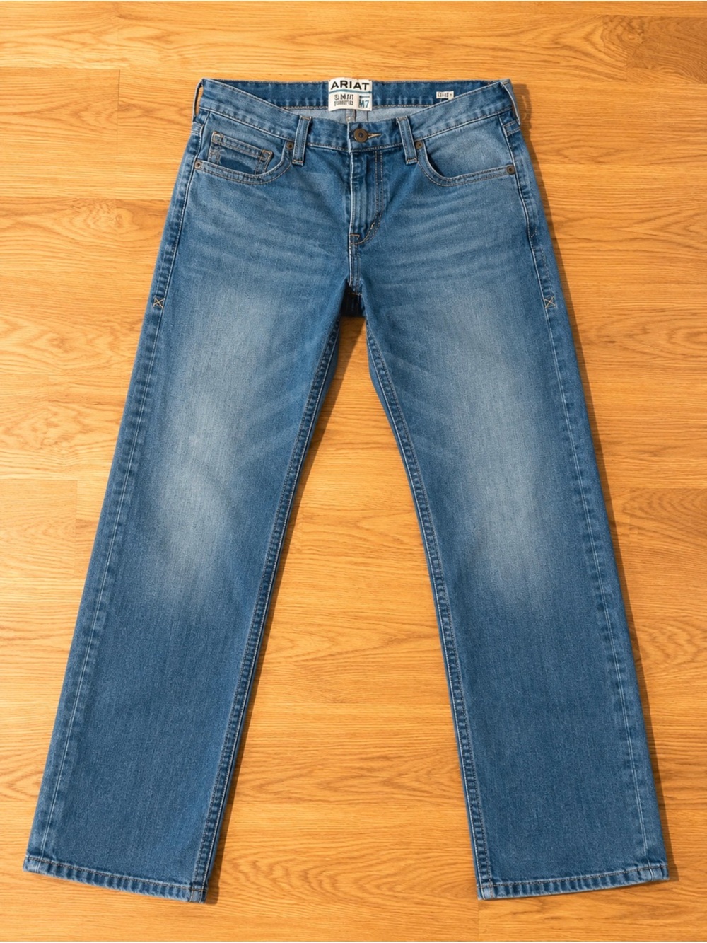 Ariat Men's Slim Fit Wash Straight Leg Jeans